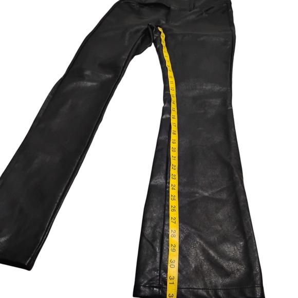Urban Outfitters | EUC | Y2K Low Rise Faux Leather Belted Boot Cut Pant | Size 4 - Picture 14 of 16